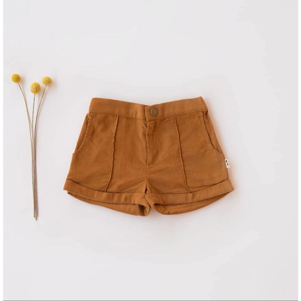Lacey Lane Bounty tuckers girls toddler 3t Autumn copper penny corduroy shorts v